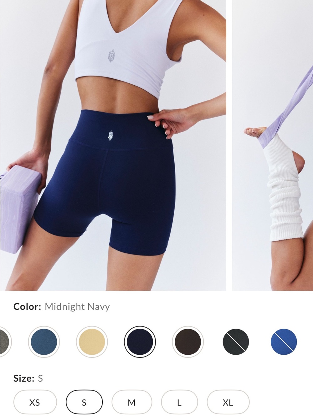 Free people Midnight Navy 5” High-Waist Women’s Bike Shorts
